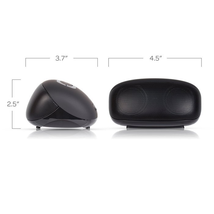 AT&T BTS01-WH Portable Wireless Bluetooth Speaker with Mic - White N10