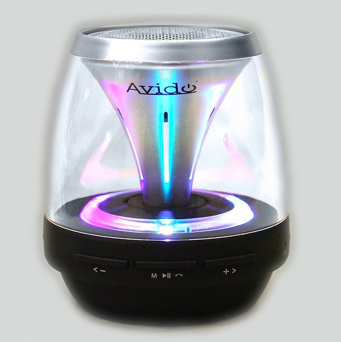 Avido&trade; Proton Ultra-Portable *Multi-Color LED Light Show* Wireless Bluetooth Speaker - Includes Full HD Sound,...