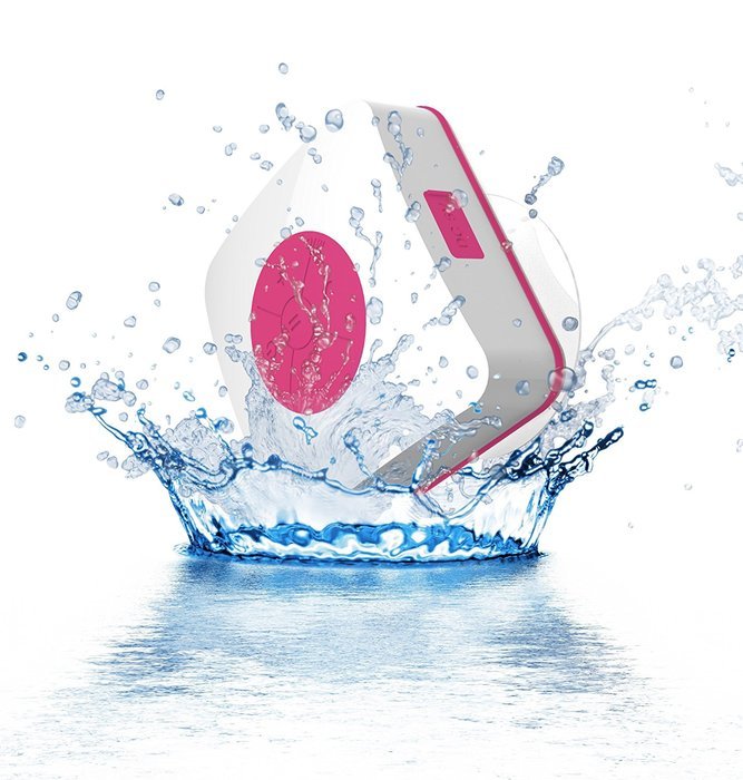 URGE Basics Aquacube Wireless Water Resistant Bluetooth Speaker - Retail Packaging - Pink