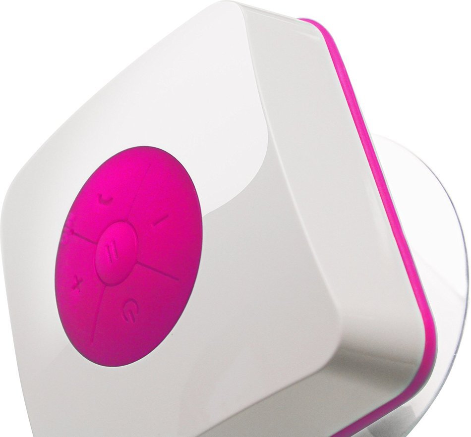 URGE Basics Aquacube Wireless Water Resistant Bluetooth Speaker - Retail Packaging - Pink N2