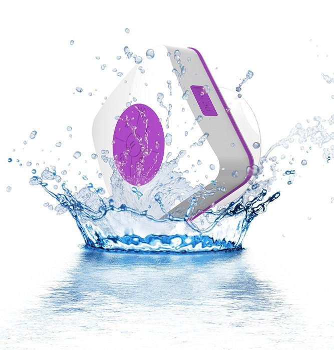 URGE Basics Aquacube Wireless Water Resistant Bluetooth Speaker - Retail Packaging - Pink N3