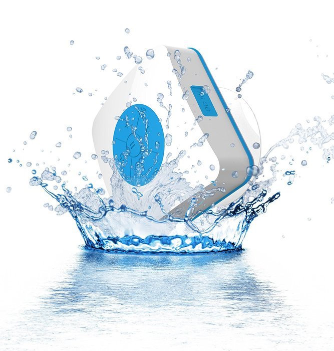 URGE Basics Aquacube Wireless Water Resistant Bluetooth Speaker - Retail Packaging - Pink N8