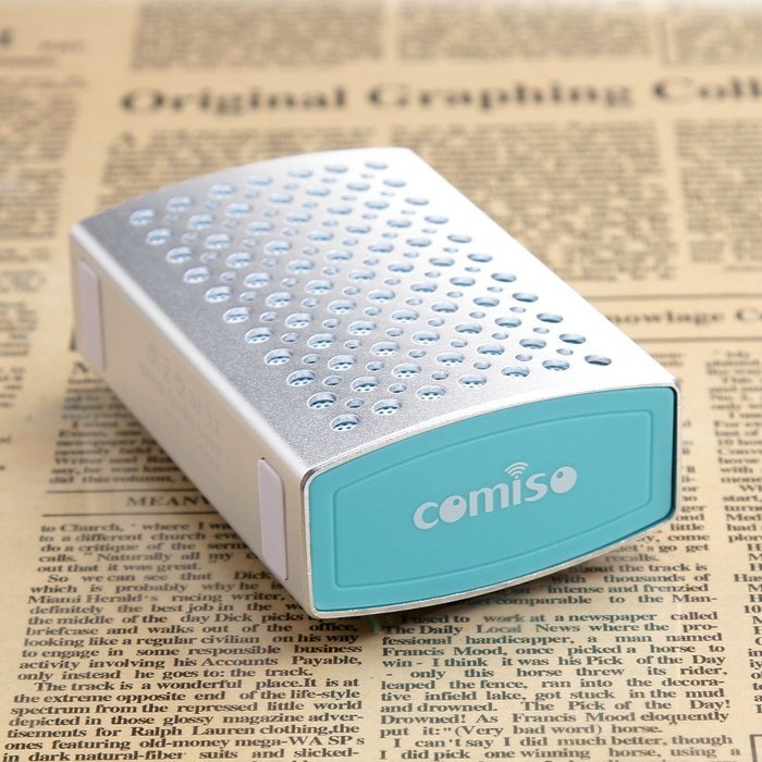 COMISO Water-proof Portable Bluetooth Wireless Aluminum Speaker with 5W Drivers Enhanced Bass, Silver N9