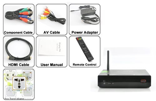 Dual Core Android 4.1 TV Box - 1080p, 4GB Built-in Storage, WiFi N3