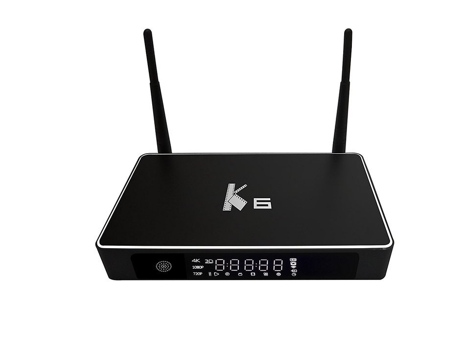 K6 Amlogic S812 Quad-core Android5.1.1 Smart TV BOX DDRIII 2GB Memory 8GB Flash H.265 1000M LAN 4K2K Wifi HD Streaming... N3