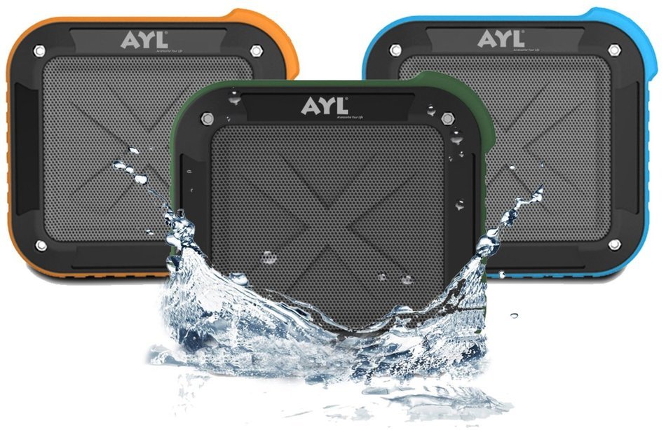 Portable Outdoor and Shower Bluetooth 4.0 Speaker by AYL SoundFit, Waterproof, Wireless with 10 Hour Rechargeable... N2