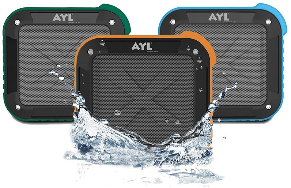 Portable Outdoor and Shower Bluetooth 4.0 Speaker by AYL SoundFit, Waterproof, Wireless with 10 Hour Rechargeable... N14