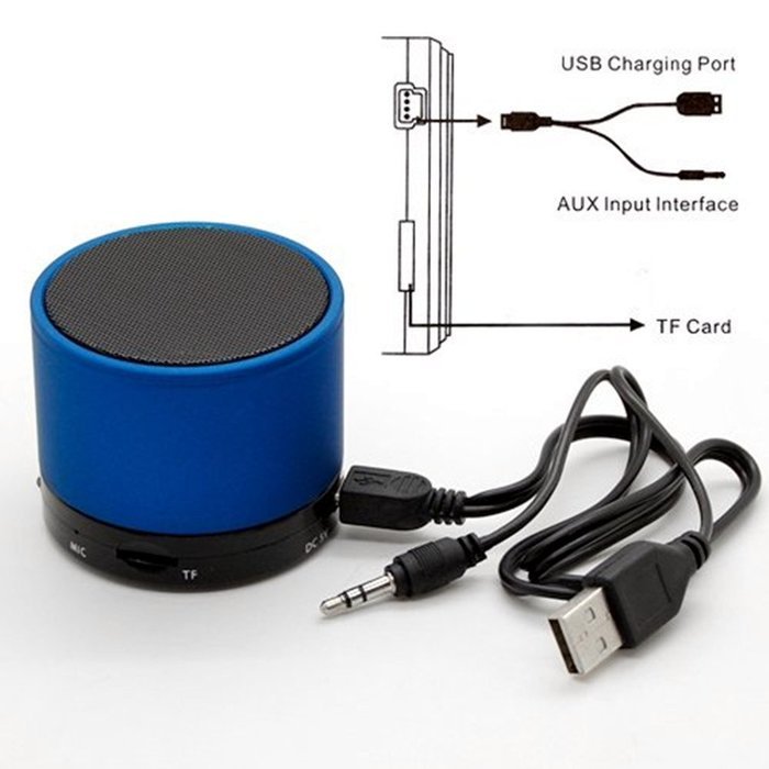 Bluetooth Speaker, ANRANK BS62350AK Wireless Portable Speakers with Super Bass (Blue) N3