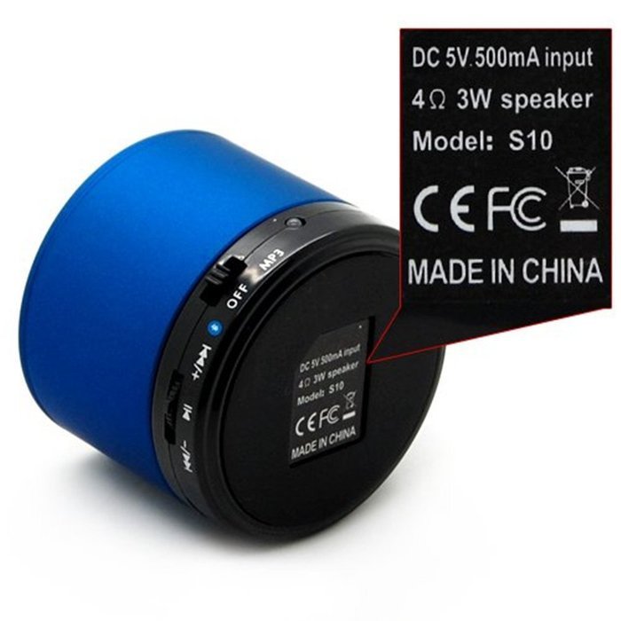 Bluetooth Speaker, ANRANK BS62350AK Wireless Portable Speakers with Super Bass (Blue) N4