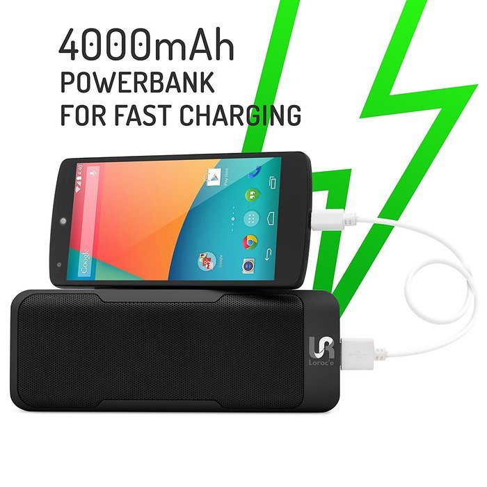 Bluetooth Speaker 6W speakers + POWER BANK 4000 mah + Radio and Microphone ALL IN ONE! Including Line in and a... N15