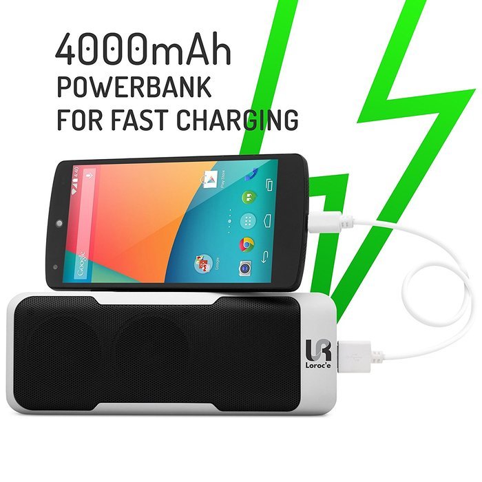 Bluetooth Speaker 6W speakers + POWER BANK 4000 mah + Radio and Microphone ALL IN ONE! Including Line in and a... N22