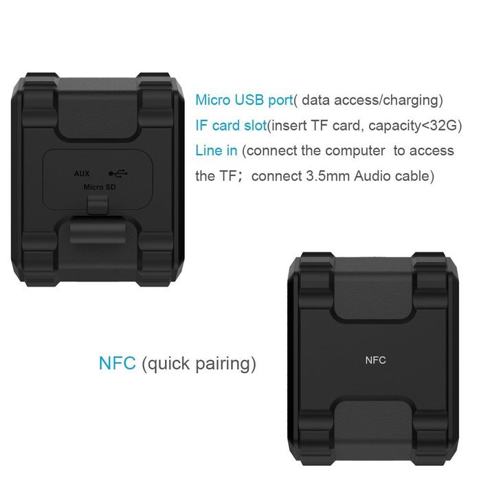Segawoot Bluetooth 4.0 Portable Wireless speaker with NFC, 7W Audio Driver, IPX4, Compatible with iPhone, iPad... N4