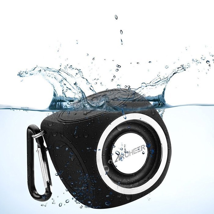 Archeer A109 IPX7 Waterproof Bluetooth Speakers Portable Shower Speaker with Microphone,Black N2