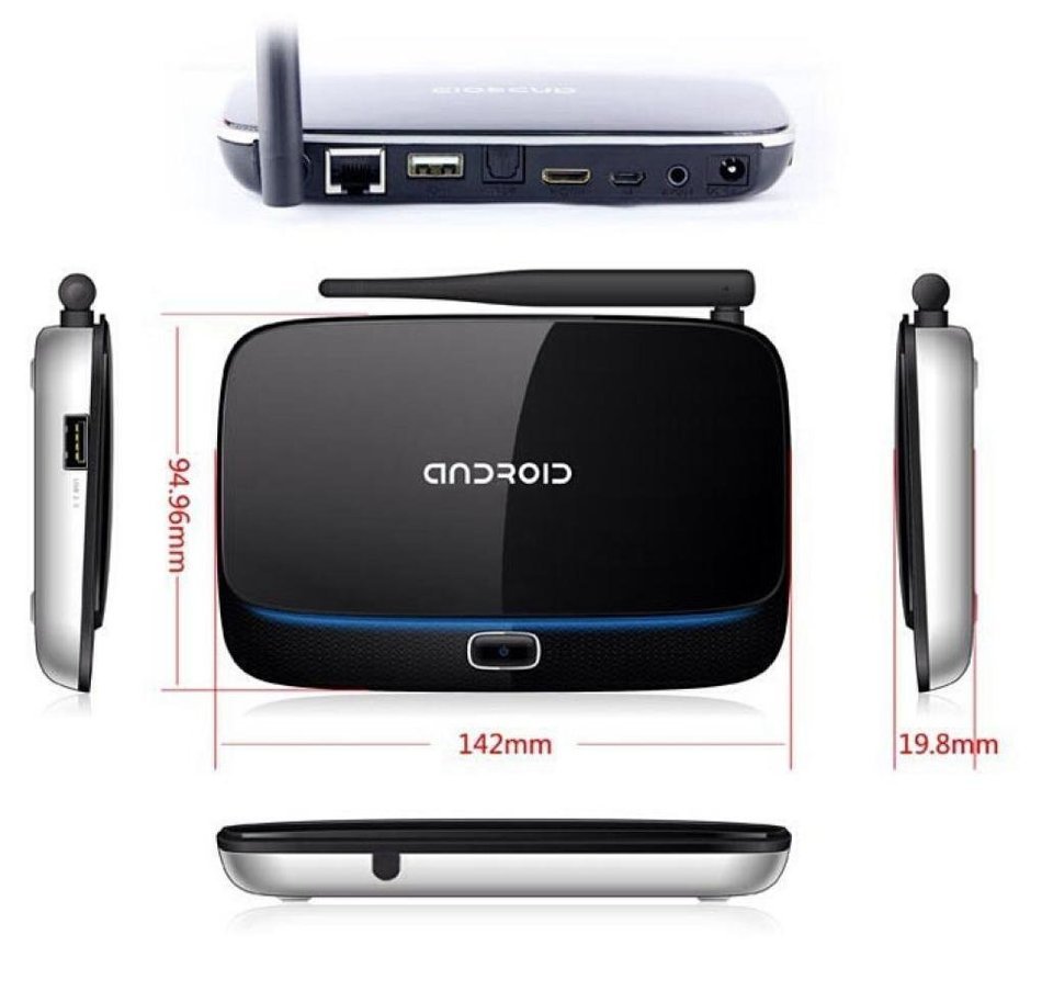 GBSELL CS918 Quad Core Android 4.4 Smart TV Box XBMC WiFi Full 1080P Player