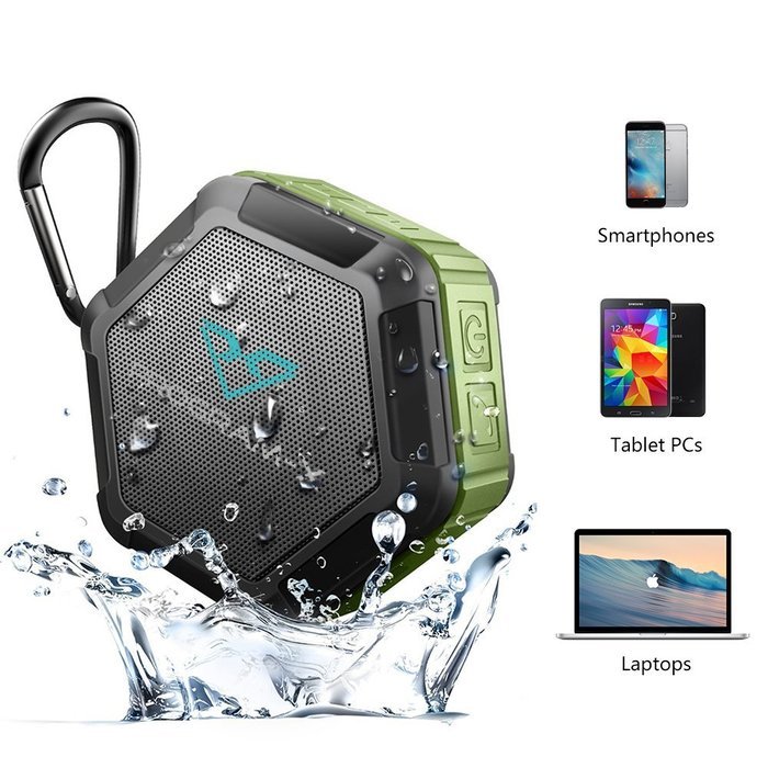 PROG-X Bluetooth 4.0 Portable Wireless Speaker, Enhanced Bass, IPX4 Water Resistant Dustproof, Built-in Microphone... N11