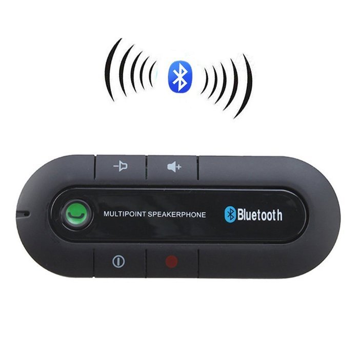 Bluetooth Speakerphone Car Kit, In-car Wireless Hands-free Speaker for Apple iPhone 6/6 plus/6s/6s plus and Android...