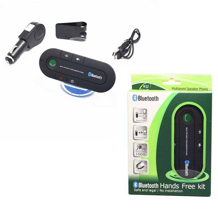 Bluetooth Speakerphone Car Kit, In-car Wireless Hands-free Speaker for Apple iPhone 6/6 plus/6s/6s plus and Android... N5