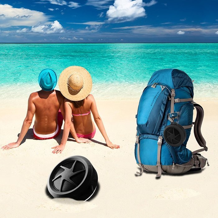 Bluetooth Wireless Waterproof Speaker Rymemo Mini Bluetooth 4.0 Portable Speakers With Hook/Built-in Mic Hands-Free... N6