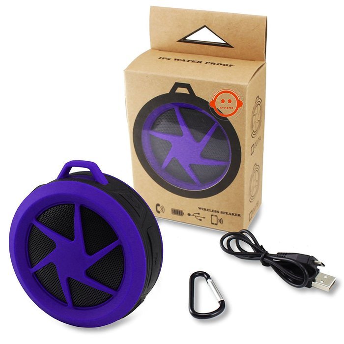 Bluetooth Wireless Waterproof Speaker Rymemo Mini Bluetooth 4.0 Portable Speakers With Hook/Built-in Mic Hands-Free... N14