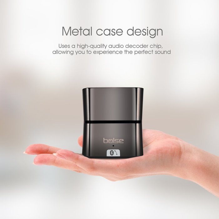 Bolse 5W Portable Mini Bluetooth v4.0 Wireless Speaker (One Large 45MM 5W Driver), 10 Hour Playtime, Home Speakers... N6