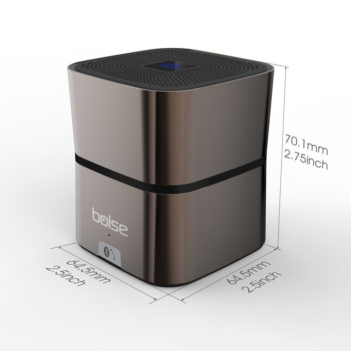 Bolse 5W Portable Mini Bluetooth v4.0 Wireless Speaker (One Large 45MM 5W Driver), 10 Hour Playtime, Home Speakers... N7