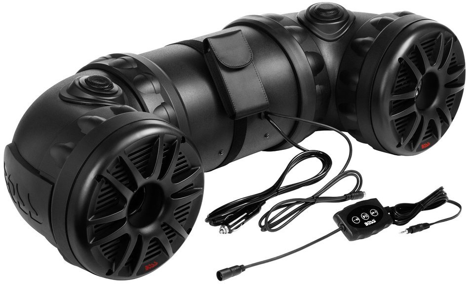 BOSS AUDIO ATV85B Powersports Plug and Play Audio System with Weather Proof 8 Inch Component Speakers, Bluetooth...