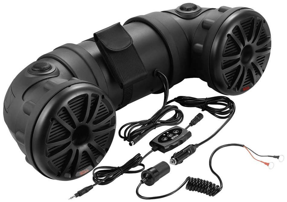 BOSS AUDIO ATV85B Powersports Plug and Play Audio System with Weather Proof 8 Inch Component Speakers, Bluetooth... N13