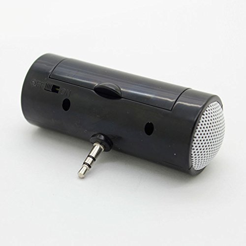 Net_Cafe Mini Portable 3.5mm Stereo Speaker for iPod iPhone Samsung MP3 MP4 Black N4
