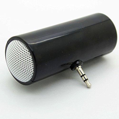 Net_Cafe Mini Portable 3.5mm Stereo Speaker for iPod iPhone Samsung MP3 MP4 Black N7