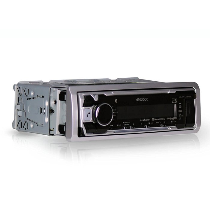 Kenwood KMR-M315BT Marine Bluetooth Digital USB AUX iPod iPhone Radio Stereo Player With 2x JBL 6" x 9" Inch Silver... N3