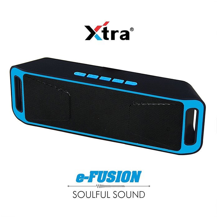 XTRA e-FUSION Wireless 4.1 Bluetooth Speaker Portable Stereo FM Radio, High-Def Crystal Sound, Upto 128GB Micro...