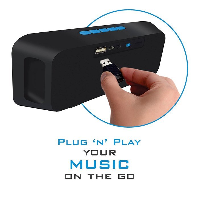 XTRA e-FUSION Wireless 4.1 Bluetooth Speaker Portable Stereo FM Radio, High-Def Crystal Sound, Upto 128GB Micro... N3