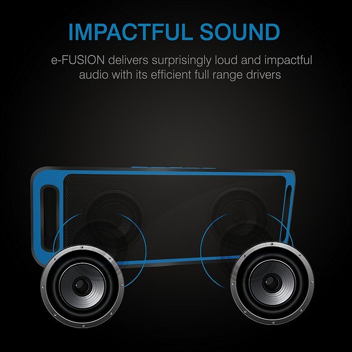 XTRA e-FUSION Wireless 4.1 Bluetooth Speaker Portable Stereo FM Radio, High-Def Crystal Sound, Upto 128GB Micro... N4