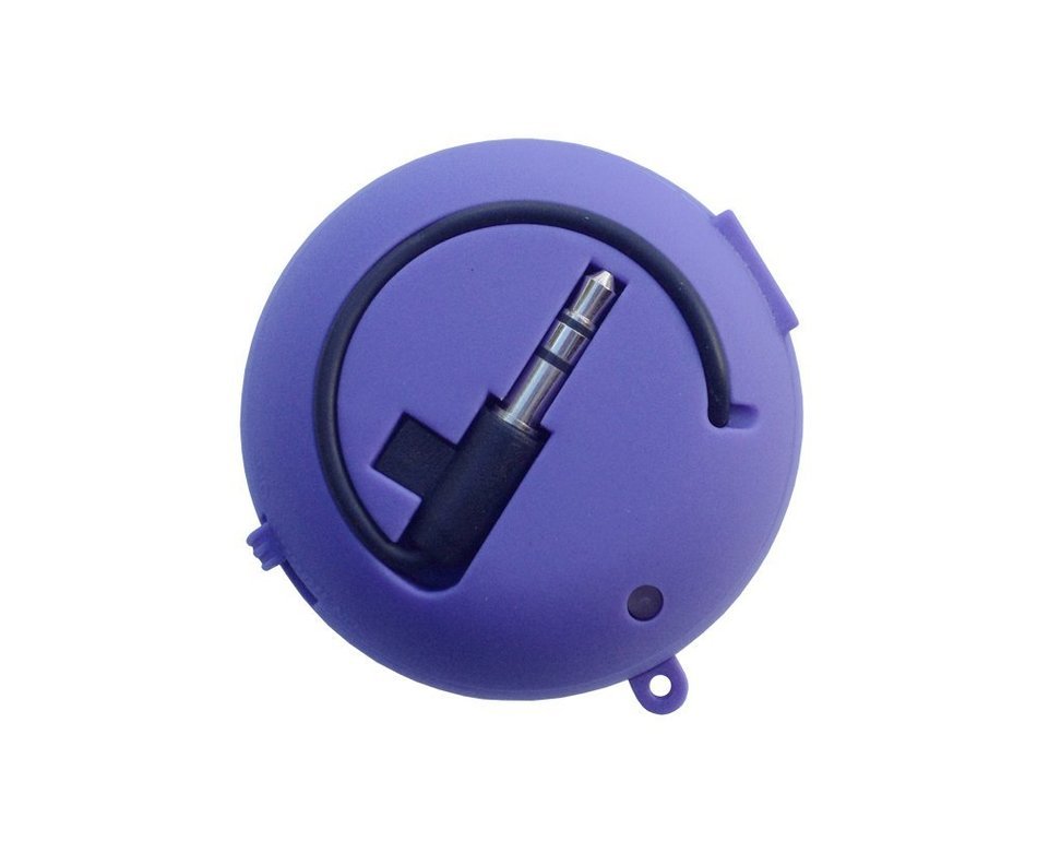 iShoppingdeals - for Sandisk Sansa Clip Zip / Sport / Jam MP3 Player Rechargeable Mini Stereo Speaker, Purple N2