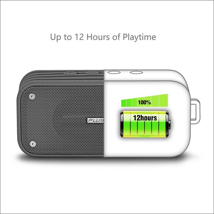 PLUSINNO Portable Bluetooth 4.0 Waterproof Wireless Speaker with Siri, Bluetooth Receiver and Built-in Microphone... N5