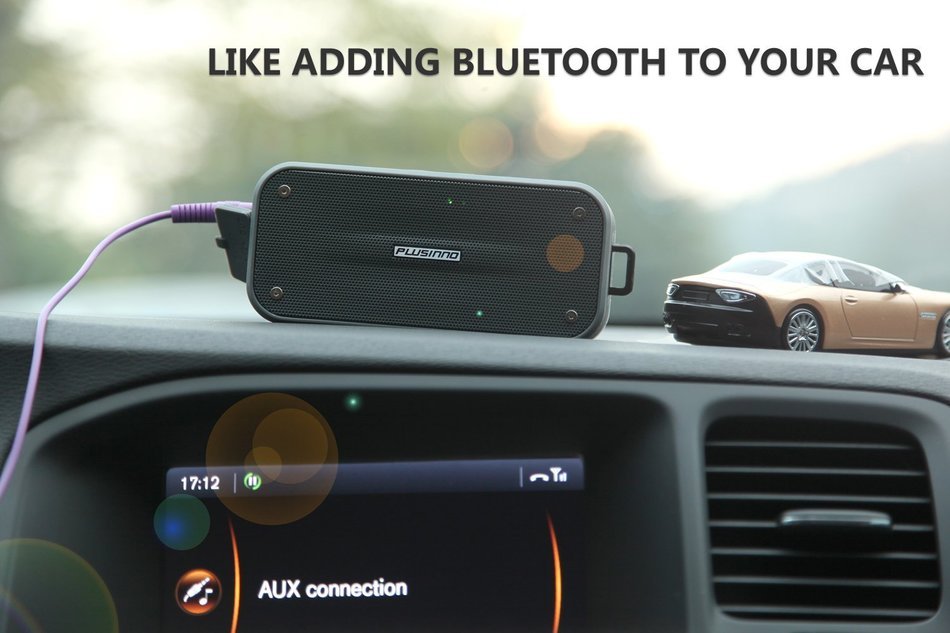 PLUSINNO Portable Bluetooth 4.0 Waterproof Wireless Speaker with Siri, Bluetooth Receiver and Built-in Microphone... N8