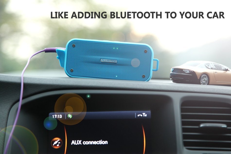 PLUSINNO Portable Bluetooth 4.0 Waterproof Wireless Speaker with Siri, Bluetooth Receiver and Built-in Microphone... N15