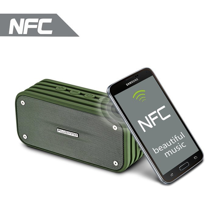 PLUSINNO Portable Bluetooth 4.0 Waterproof Wireless Speaker with Siri, Bluetooth Receiver and Built-in Microphone... N22