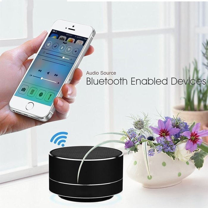 Pobode Wireless Stereo Portable Bluetooth Speakers with Handsfree- Super Mini Metal Wireless Speaker System For... N7
