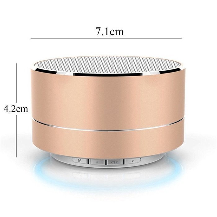 Pobode Wireless Stereo Portable Bluetooth Speakers with Handsfree- Super Mini Metal Wireless Speaker System For... N9