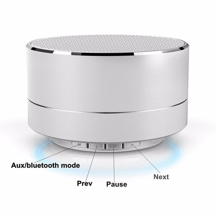 Pobode Wireless Stereo Portable Bluetooth Speakers with Handsfree- Super Mini Metal Wireless Speaker System For... N15