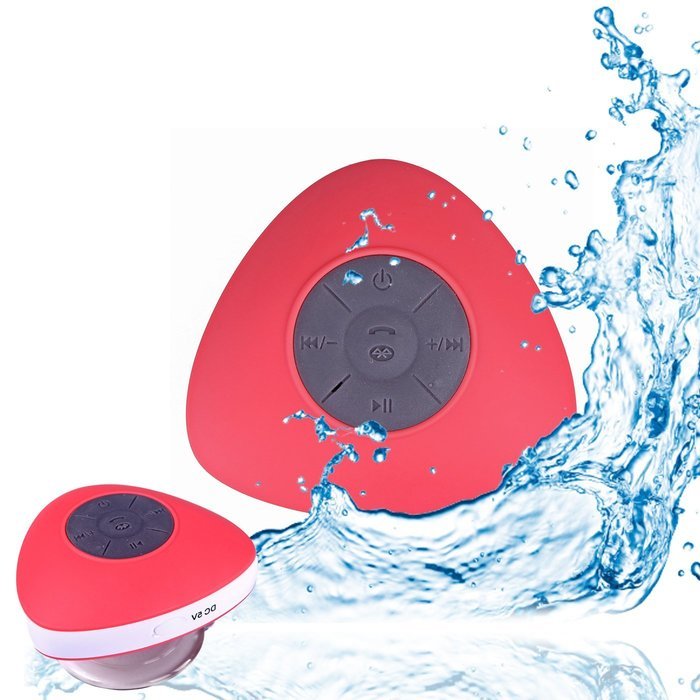 HDE Rechargeable Waterproof Bluetooth Speaker Wireless Streaming Music Player for Shower, Boats, Outdoor (Black) N6
