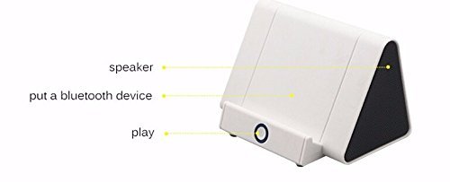 Portable Wireless Speaker Induction Speaker Magic Near Field Touch Amplifier with Stand for iPhone, HTC, Samsung... N4