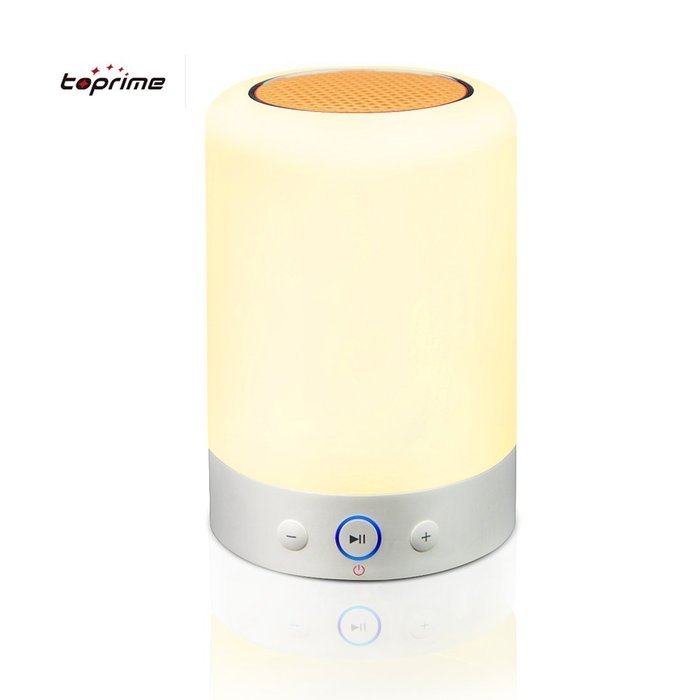 Toprime Wireless Bluetooth Speakers with Smart Touch LED Mood Lamp Muisc Player/ Hands-free Bluetooth Speakerphone...