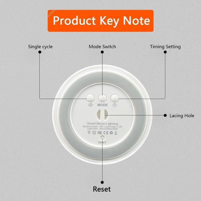 Toprime Wireless Bluetooth Speakers with Smart Touch LED Mood Lamp Muisc Player/ Hands-free Bluetooth Speakerphone... N5