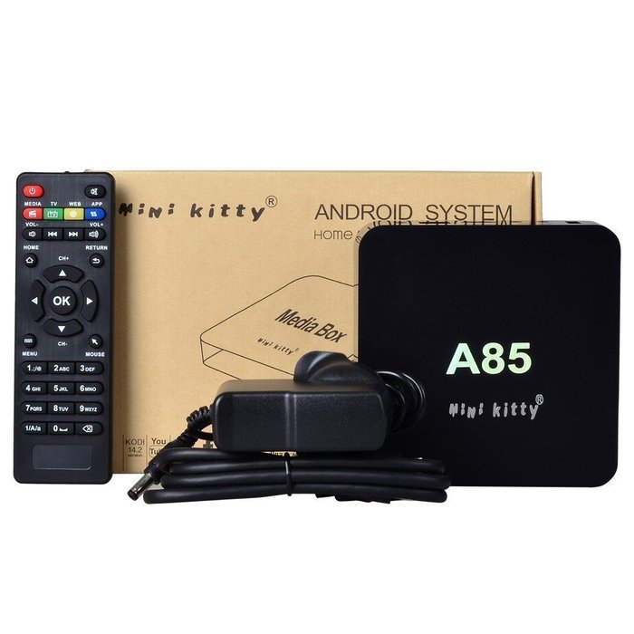 Mini Kitty&reg;-Quad Core A85 Smart TV BOX Mini PC Streaming Media Player with KODI(XBMC) Streamer 1GB/8GB, Fully... N6