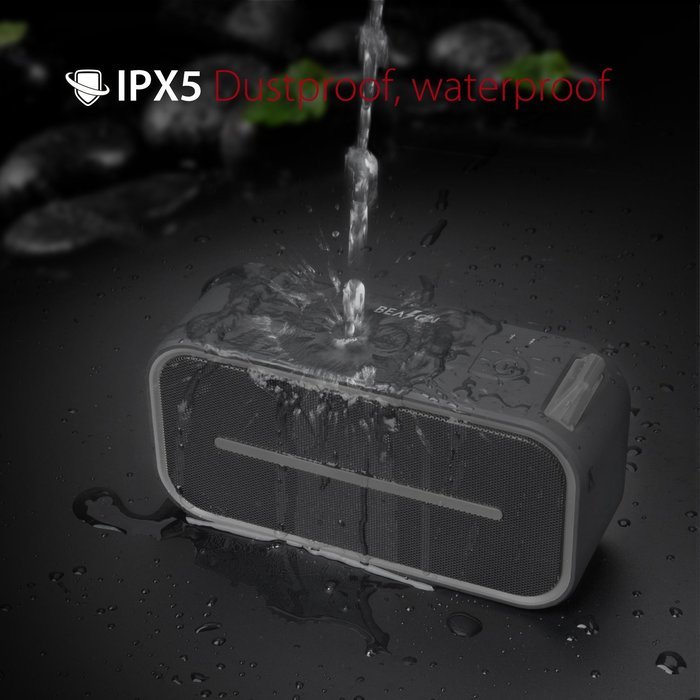 BEASON IPX5 Waterproof Portable Bluetooth Speaker with 10 Hours Playtime, Superior Sound Shower Beach Hiking Camping... N4
