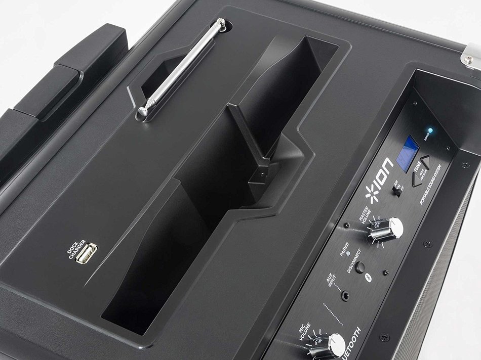 ION Audio Block Rocker (iPA56B) | Bluetooth Portable Speaker with Auxiliary USB Charger [2013 Model] N10