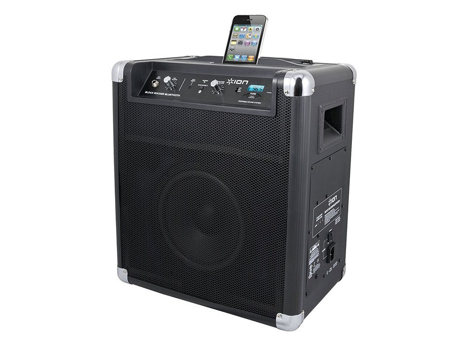 ION Audio Block Rocker (iPA56B) | Bluetooth Portable Speaker with Auxiliary USB Charger [2013 Model] N13