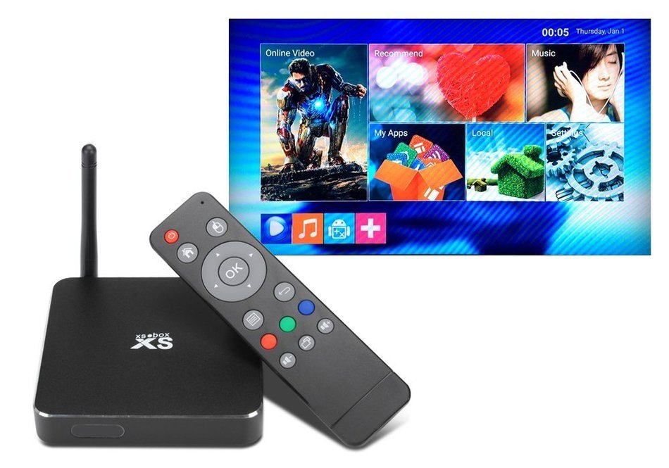 Android 5.1 Smart TV Box - 4K Support, H.264 Encoding, Quad Core 64-bits Cortex-A53, Kodi 15.1 N7